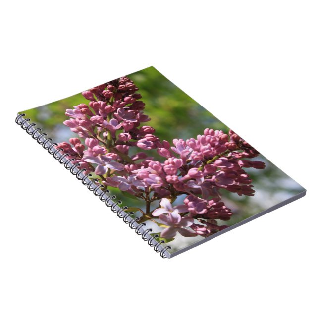 Blooming Lilacs Spiral Notebook Notizblock (Rechte Seite)