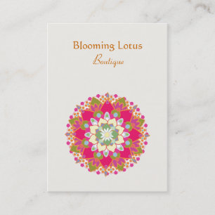 Blooming Lotus Chubby Business Card Visitenkarte
