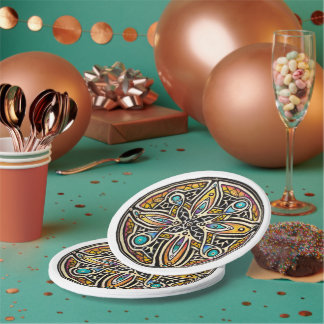 Blooming Mandala Pappteller