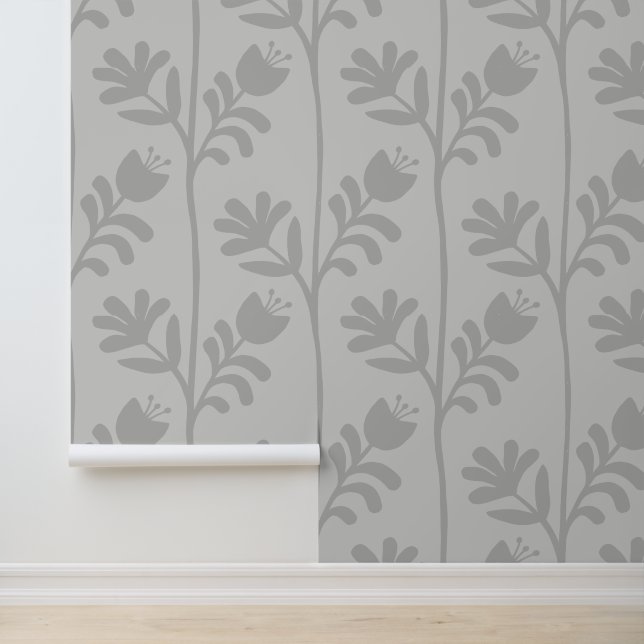 Blooming Minimalismus XL2 Blume und Blätter Tapete (Anwendung)