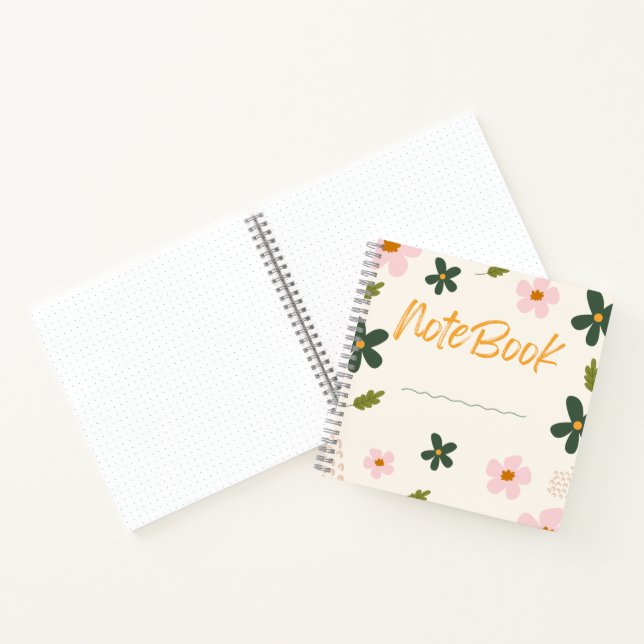 Blooming Notebook 🌸 ✨ - Minimalistische Blumendes Notizbuch (Innenseite)