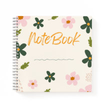 Blooming Notebook 🌸 ✨ - Minimalistische Blumendes