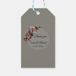 Blooming Peonies stickers wedding invitations Geschenkanhänger