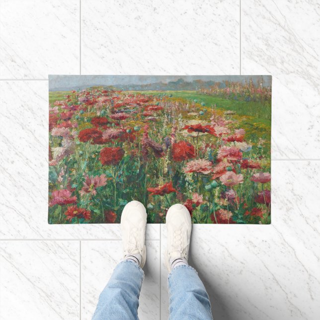 Blooming Poppies | Olga Wisinger-Florian Fußmatte (Indoor)
