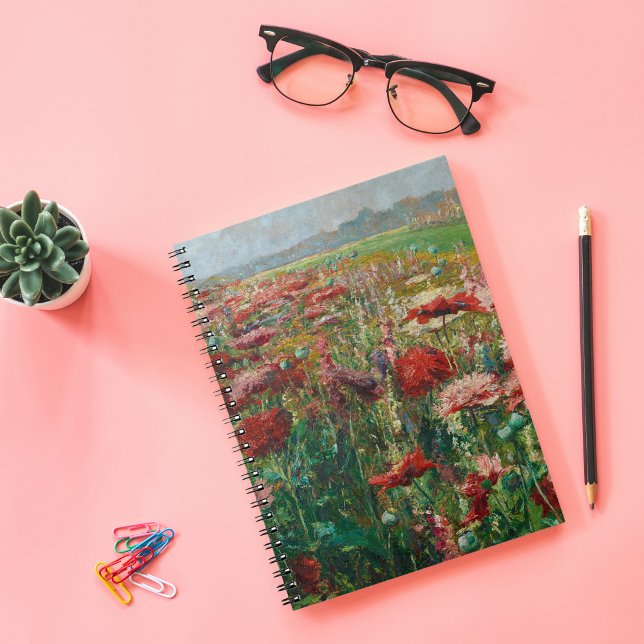 Blooming Poppies | Olga Wisinger-Florian Notizblock (Von Creator hochgeladen)