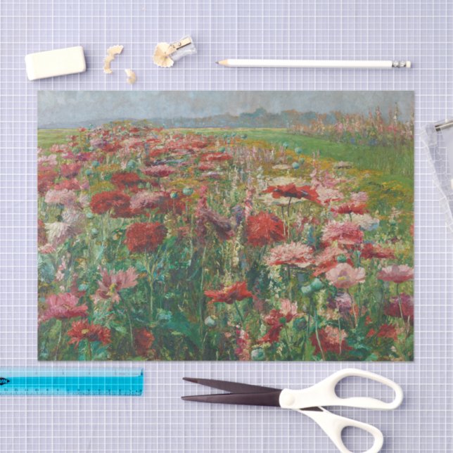 Blooming Poppies | Olga Wisinger-Florian Seidenpapier (Handwerk)