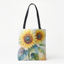 Blooming Sunshine Leinwand Tote Bag