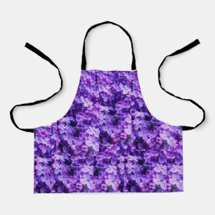 "Blooming Violet: Lila Blume Schürze" Schürze