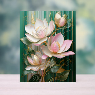 Blooming Wallpaper Japanisch Magnolia Art Acrylschild