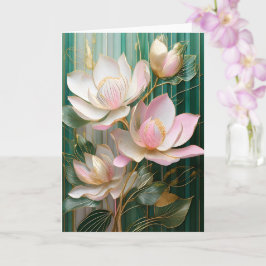 Blooming Wallpaper Japanisch Magnolia Art Karte