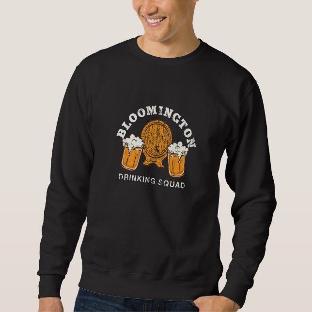 Bloomington Drinks Squad Indiana Homebrewing in Sweatshirt (Vorderseite)