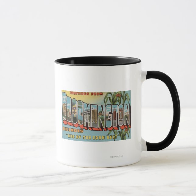 Bloomington, Illinois - Großbuchstaben - Szenen 2 Tasse (Rechts)