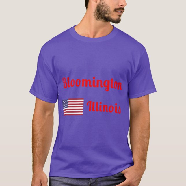 Bloomington Illinois Stilvolle Prints2 T-Shirt (Vorderseite)
