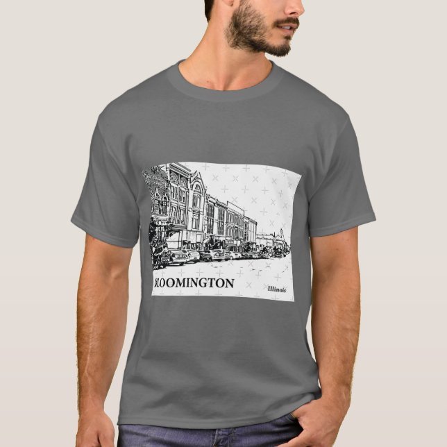 Bloomington Illinois T-Shirt (Vorderseite)