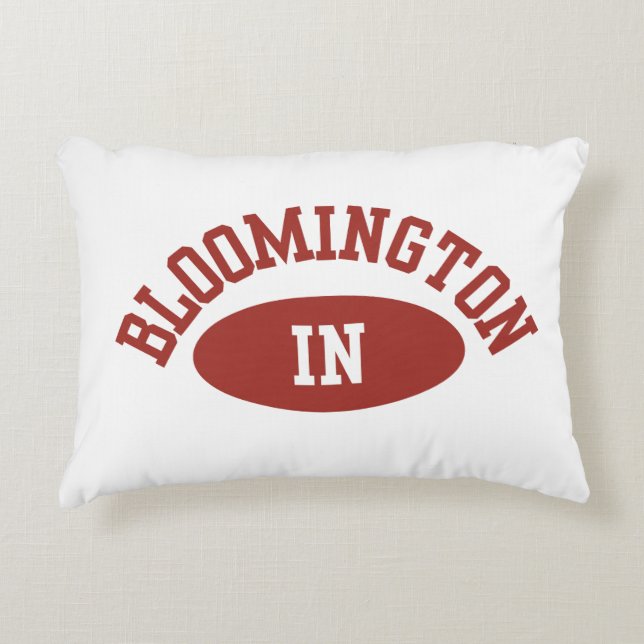 Bloomington Indiana College Canvas Art Tile Dekokissen (Vorderseite)