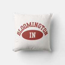 Bloomington Indiana College Decor Pillow