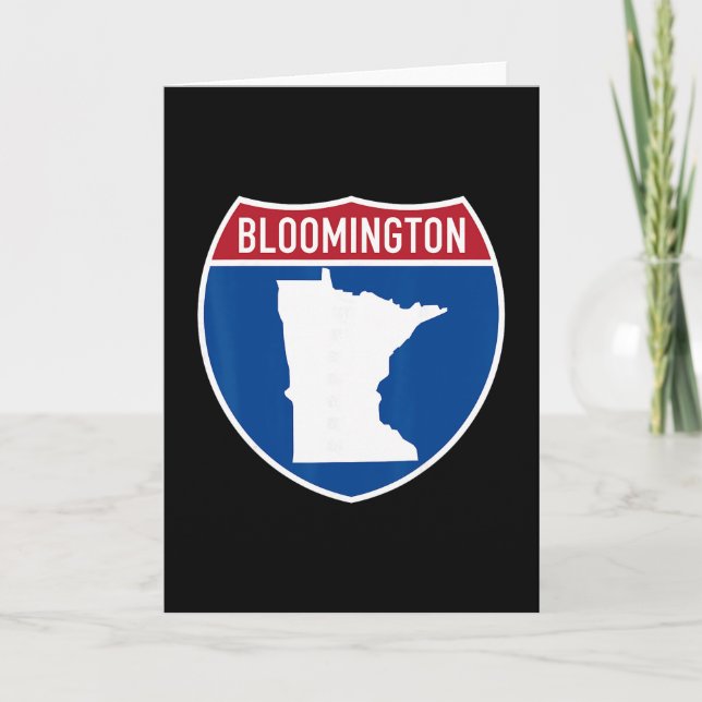 Bloomington Minnesota Karte Autobahn Interstate Sc (Vorderseite)