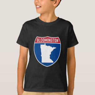 Bloomington Minnesota Karte Autobahn Interstate Sc T-Shirt