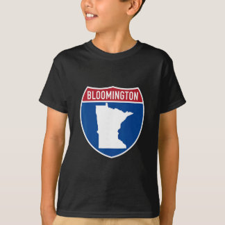 Bloomington Minnesota Karte Highway Interstate Sch T-Shirt