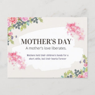 Blooms der Liebe: Digitale Grüße für die Mama Feiertagspostkarte