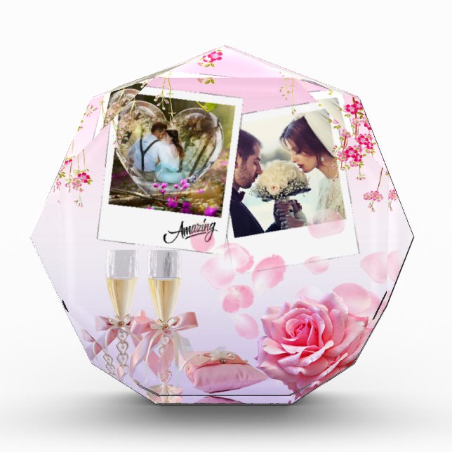 Bloque para fotos personalizado con rosas (Vorderseite)