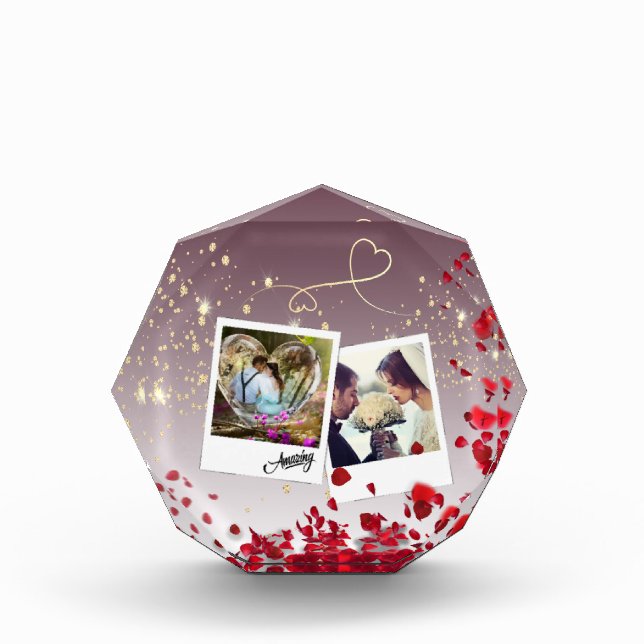 Bloque para fotos personalizado con rosas (Vorderseite)