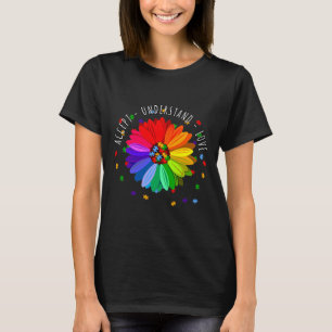 Bloral Autismus Bewusstsein Daisy Blume für Mama W T-Shirt