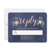 Bloral Beauty Editable Farbe Hochzeitskarte