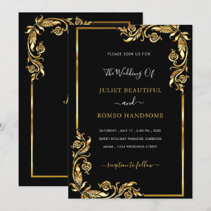 Bloral Black Gold Hochzeitsvorlage