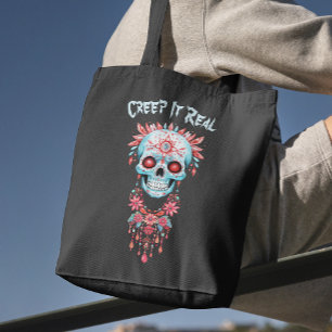 Bloral Creepy Sugar Skull Funny Halloween