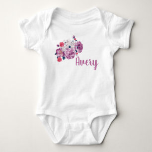 Bloral Custom Vintag Blume Kleinkind Baby Strampler