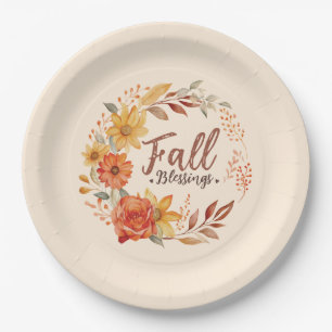 Bloral Fall Segen Pappteller