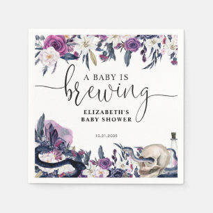 Bloral Halloween Skull Baby ist Braudusche Serviette