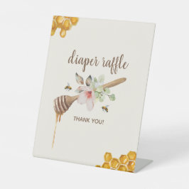 Bloral Honey Bee Baby Dusche Windel Raffel Sockelschild