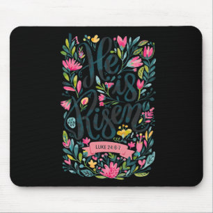 Bloral Religious ist er Christlichen glücklichen E Mousepad