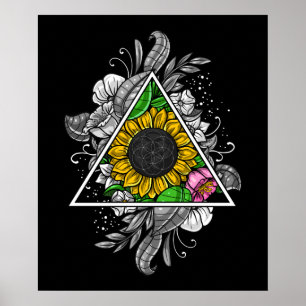 Bloral Sacred Geometry Poster