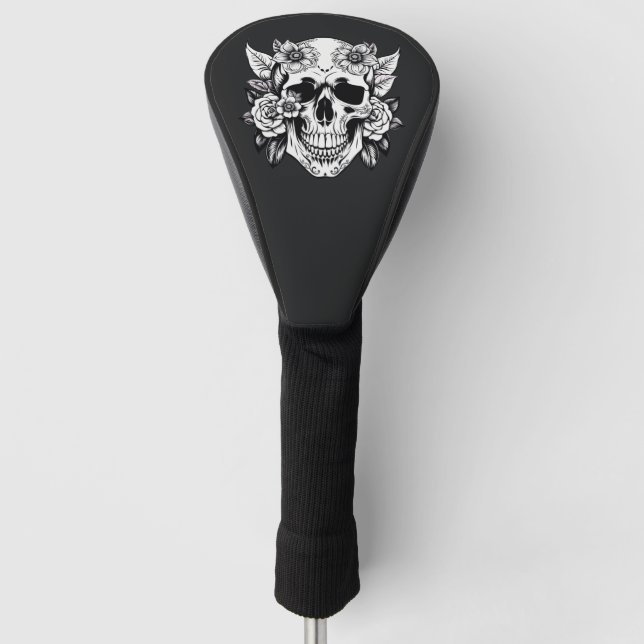 Bloral Skull Golf Headcover (Vorderseite)