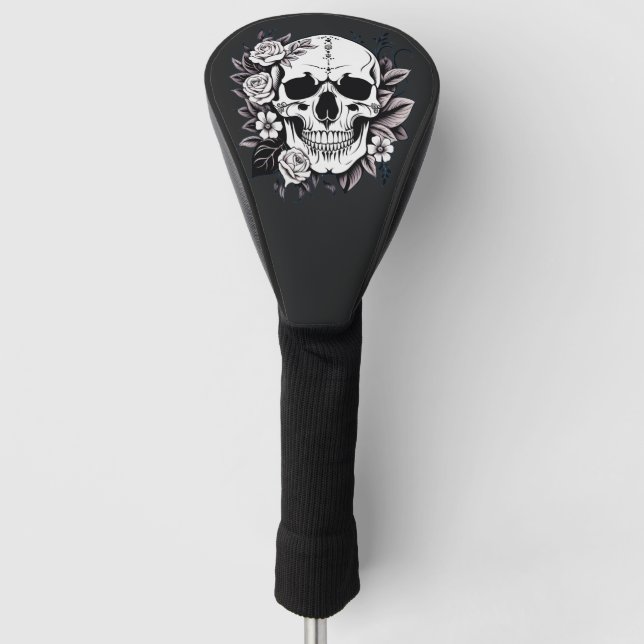 Bloral Skull Golf Headcover (Vorderseite)