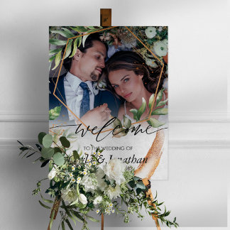 Bloral Welcome Wedding Poster