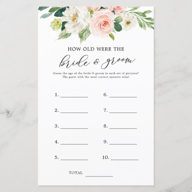 Bloral wie alt waren die Braut und das Game (Vorderseite)