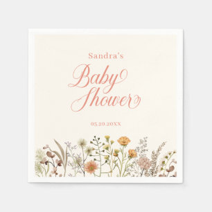 Bloral Wildblume Baby Dusche Serviette