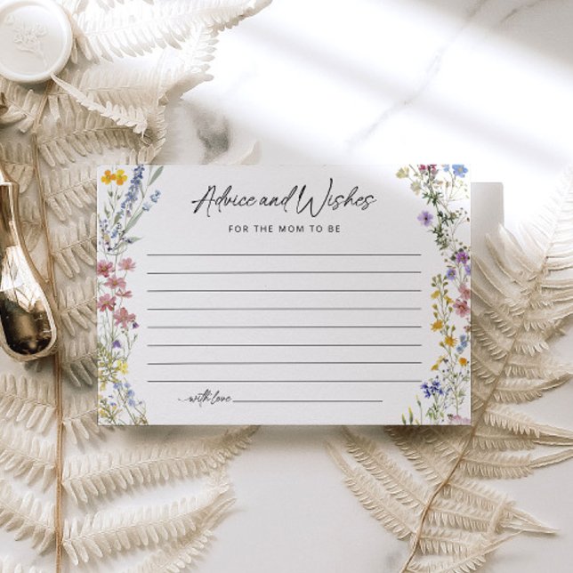 Bloral Wildblume Baby Showcard Begleitkarte (Von Creator hochgeladen)