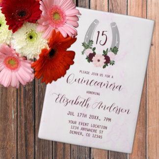 Bloraler Western Horseshoe Quinceanera