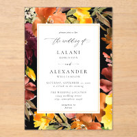 Bloralhochzeit von Orange & Yellow Fall - 3 Black