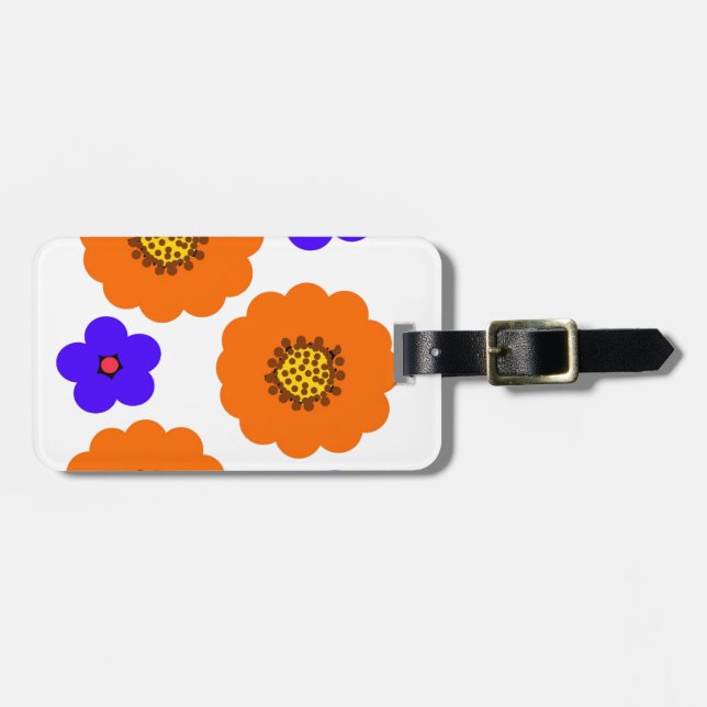 BlorBlue Orange Designs Gepäckanhänger (Vorderseite horizontal)