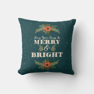 Blornavy Frohe und helle Weihnachten Kissen