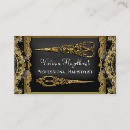Bloßes Hazelhurst Doppeltes Scissor Hairstylist Visitenkarte