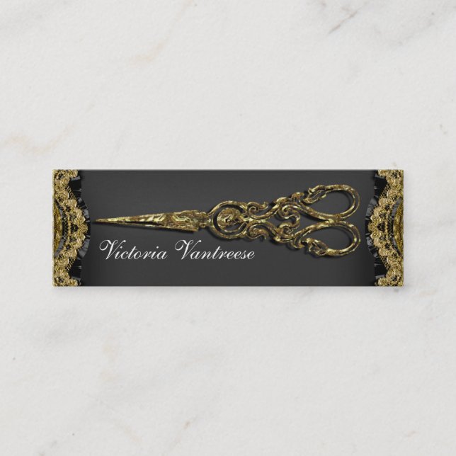 Bloßes Hazelhurst Scissor dünne Visitenkarte (Vorderseite)