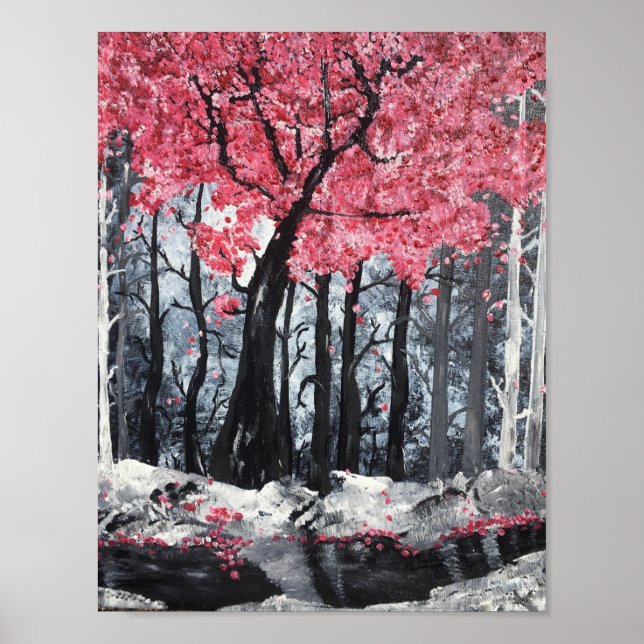 Blossom am Fluss Poster (Vorne)