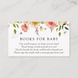 Blossom and Honey Bücher für Baby-Einlegekarte Begleitkarte